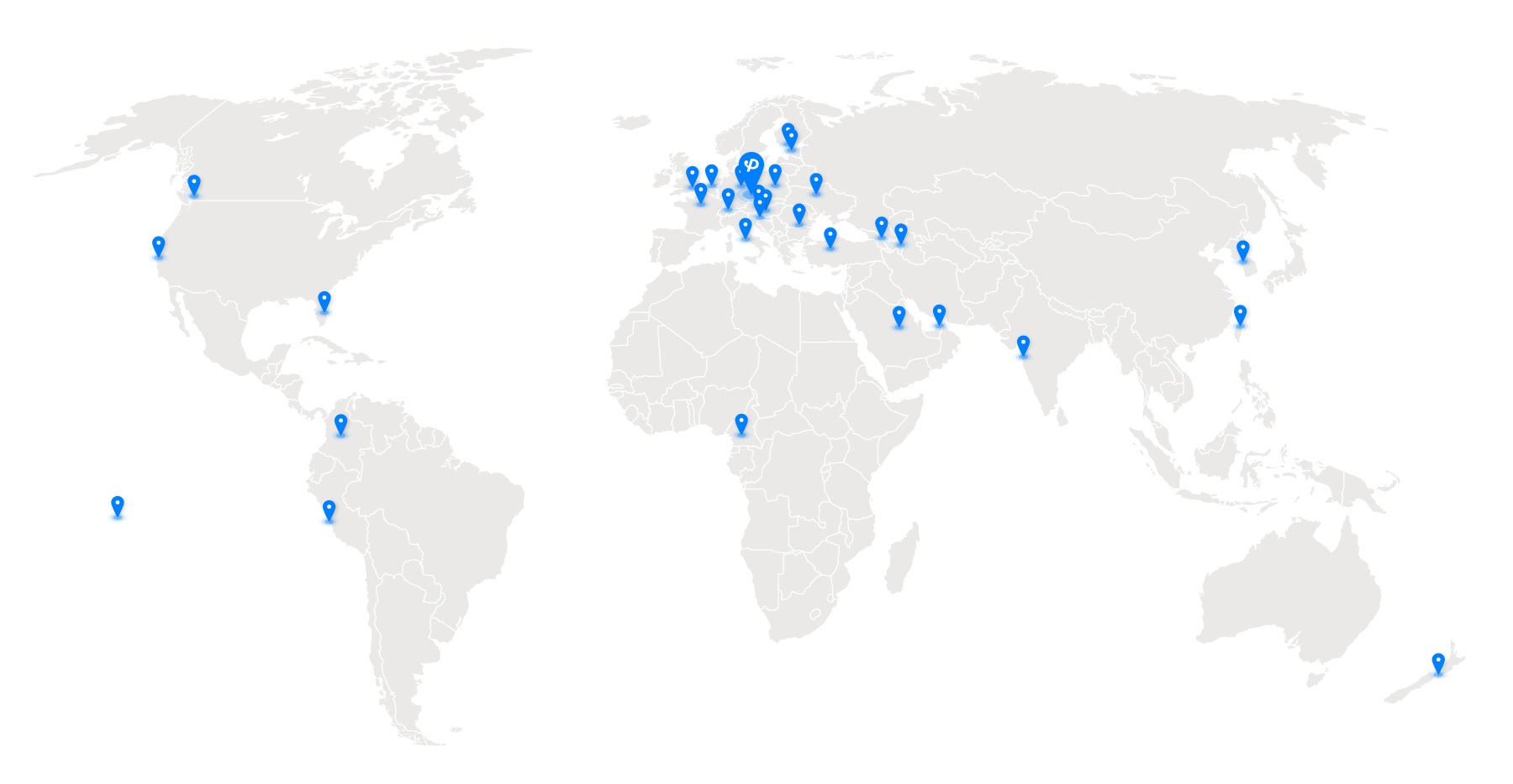 Passengera global presence map